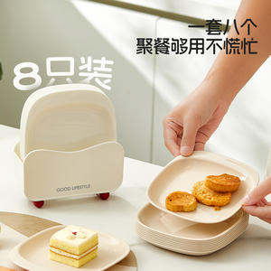 Assiette carrée jetable de qualité alimentaire pour restes, idéale pour les plats à emporter – Bonne qualité pour un usage durable - Product Image 5