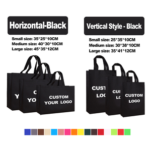 Borse <span class=keywords><strong>regalo</strong></span> Non tessute transfrontaliere borse per la spesa personalizzate con logo stampato borse per la spesa riutilizzabili personalizzate - Product Image 4