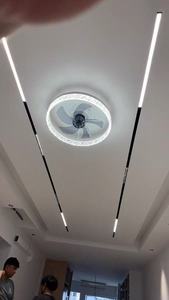 Lámpara de ventilador de techo Conversión de frecuencia 360 grados Cabeza agitada Girar Luz de sala de estar minimalista moderna en el dormitorio. - Product Image 6