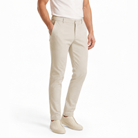 Pantalon de Costume Homme Uni Coupe Slim Classique Extensible Haute Qualité pour Affaires, Logo Personnalisé OEM, Vente en Gros