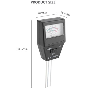 J&R Ideal Novo Instrumento de Jardinagem para Exterior 2 em 1 Medidor de pH do Solo Testador de Qualidade de Fertilidade com 3 Sondas - Product Image 2