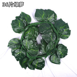 Plante Verte Rotin Pipe Décoration Artificielle Vigne <span class=keywords><strong>Feuille</strong></span> De Raisin pour Magasin ou Maison pour Décorations Saint Valentin - Product Image 2