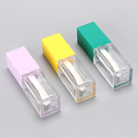 Tube de brillant à lèvres recyclable OMI PETG forme carrée coup d'injection bouteille irrégulière conteneur de brillant à lèvres avec grande brosse