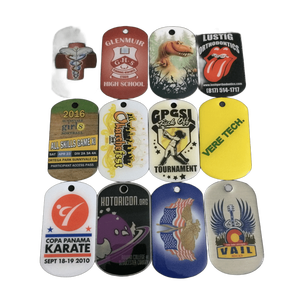 <span class=keywords><strong>Tag</strong></span> anjing logam kualitas tinggi kustom dengan rantai warna penuh Logo tercetak <span class=keywords><strong>Tag</strong></span> Logo olahraga sebagai hadiah suvenir - Product Image 6