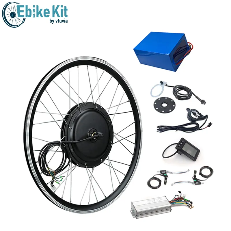 1000w 1500w 2000w 3000w 48v 60v Hub Motor Electric Bike Bicycle Conversion Kit With Battery Optional