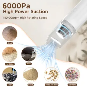 2024 Mini ABS Multifunctional Household Car Vacuum Cleaner Convenient Wireless Wet And Dry Dust Collector For Small Car Cleaning