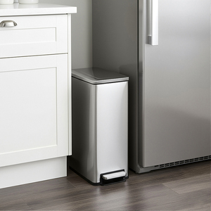 Nuevo y Popular Contenedor de Almacenamiento Vertical de 43L con Cierre Suave, Ecológico, para Cocina, con Doble Compartimento, de Metal - Product Image 2