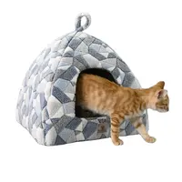 Pet Home Soft Cute Indoor Warm Faltbares Katzen haus Katzen bett