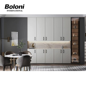 Boloni-armario de madera de teca turco con 2 puertas, armario de hotel, diseño con espejo - Product Image 2