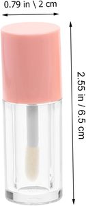 Custom <b>Plastic</b> Lip Gloss <b>Tube</b> with Screw Cap Empty Packaging Custom Color & Screen Printing 25mm Diameter - Product Image 3