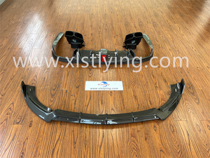 Diffusore posteriore a labbro anteriore in fibra di carbonio con punte di scarico per Mercedes-Benz classe E <span class=keywords><strong>2016</strong></span> + <span class=keywords><strong>W213</strong></span> E63 Aero kit - Product Image 6