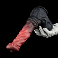 Dildo réaliste en silicone en forme de grand monstre fantastique, pénis d'animal cheval avec ventouse, jouet sexuel géant et souple pour femmes et couples