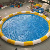 Piscine gonflable portable en PVC sur mesure - Utilisation intérieure/extérieure durable, protection UV pour la famille et les enfants, capacité 500 kg, résistante aux flammes