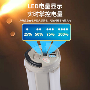 Jujingyang Outdoor Folding Camping <b>Lamp</b> Led With <b>Usb</b> Charging Magnetic Base For Tent And Night Market - Product Image 3