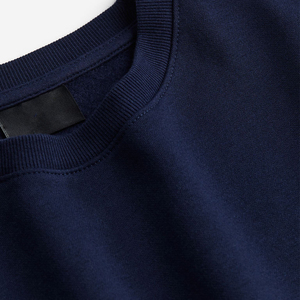 Sudadera de algodón con logotipo personalizado de lana de alta calidad, Sudadera de cuello redondo de peso pesado para hombre - Product Image 6