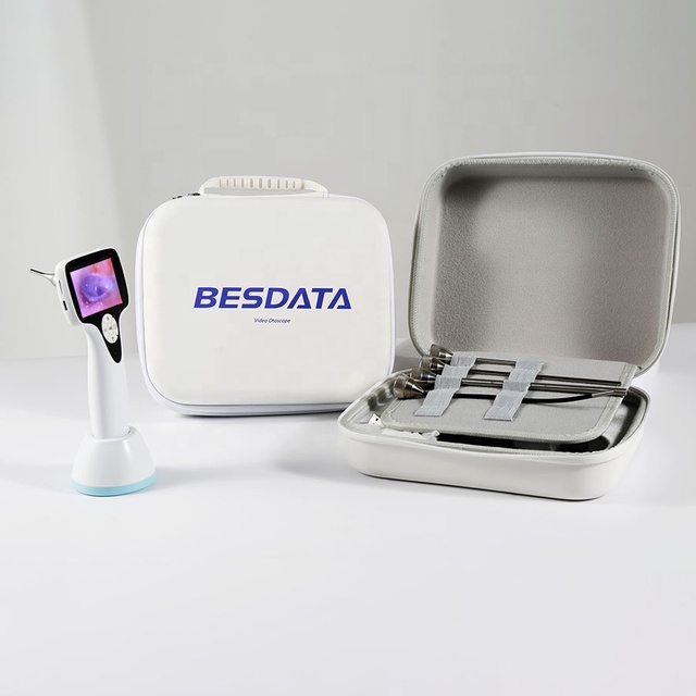 BESDATA Wireless Portable Mini Metal Endoscope LED Light Source Rigid 30 Degree Camera 3" LCD Display Electric Power Source for