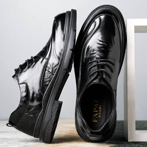 Chaussures en cuir pour hommes d'affaires décontractées de haute qualité, chaussures en cuir de bureau pour hommes d'affaires à la mode - Product Image 5