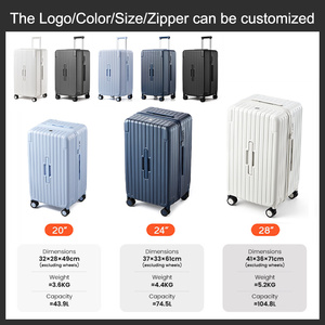 Ensembles de bagages de voyage 20 24 28 pouces en <span class=keywords><strong>polycarbonate</strong></span> PC, <span class=keywords><strong>valises</strong></span> à grandes roues silencieuses - Product Image 3