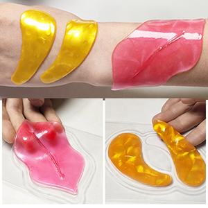 Kit de masque pour les lèvres au collagène végétalien avec Aloe Vera et vitamine C feuille de gel hydratante raffermissante 24K coffret cadeau masques pour les lèvres en or Vente en gros - Product Image 2