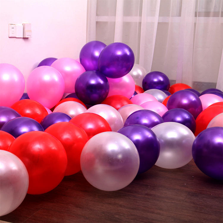 Cheap China Colorful 1.5g 100pcs Thick Balloons for Wedding Birthday Party Decoration 10inch Round Globos Latex Pearl Balloon
