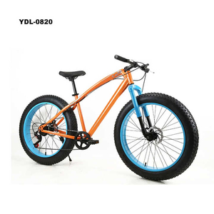 Vélos à cadre en acier en gros, 26 pouces, 21 vitesses, pneus larges de 4,0, double frein à disque, VTT, <span class=keywords><strong>vélo</strong></span> de <span class=keywords><strong>neige</strong></span> - Product Image 1