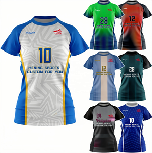 قميص تدريب كرة اليد الصيني لكرة المضرب قميص تدفئة زي كرة القدم للنساء ملابس رياضية مخصصة - Product Image 1