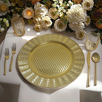 Assiettes en plastique écologiques de luxe vintage européen Assiette de fruits Plat pour la décoration de salon de mariage Nouveau modèle pour