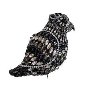 Women Delicate Bird Rhinestone <b>Clutch</b> Purse Fancy Crystal Evening Bag Luxury Handbag for Dating <b>Wedding</b> Photography - Product Image 4