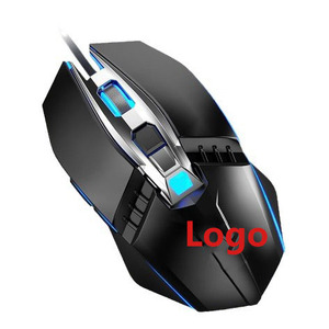 Barato RGB 3D retroiluminado LED USB ratón óptico para juegos luminoso con cable Mini ordenador inalámbrico portátil PC usuarios diestros ratones para HP - Product Image 3