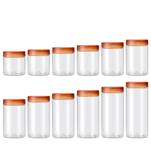 400ml 500ml 600ml 700ml 800ml 900ml <span class=keywords><strong>1000ml</strong></span> xi lanh rõ ràng nhựa <span class=keywords><strong>Jar</strong></span> container với lật đầu cho thực phẩm lưu trữ Pet kẹo <span class=keywords><strong>Jar</strong></span> - Product Image 4