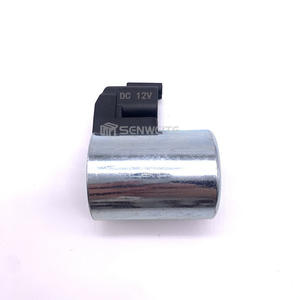 คอยล์โซลินอยด์วาล์ว Senwitt 12V 24V สำหรับปั๊มไฮดรอลิก อะไหล่รถขุด ความยาว 49 มม. - Product Image 3