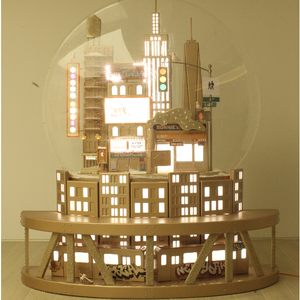 2023 LED retro illuminato natale 3d canale regali creativi villaggio centro commerciale vetrina decorazione - Product Image 4