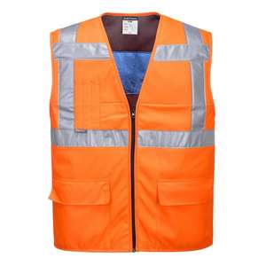 PORTWEST - CV02ORRS/M High <b>vis</b> <b>orange</b> cooling vest - EAN 5036108311989 <b>HI</b>-<b>VIS</b> WORKWEAR - Product Image 1