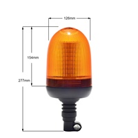 Feux de signalisation de véhicule à LED rotatifs à 360° de haute qualité, fabriqués en usine, avec montage flexible sur tuyau, 80 SMD, IP66, 12-24V, homologués E