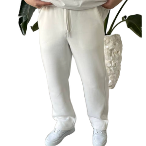 Pantalones deportivos acanalados de lona para hombre, pantalones informales de cintura media, impermeables, a prueba de viento, transpirables, de ajuste Regular, mezcla de algodón suave, Bayer Flat - Product Image 1