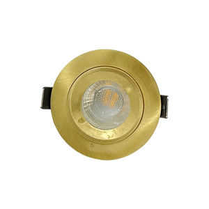 Lampe à LED ronde personnalisable gris-or étanche Downlight à LED dorée Base <span class=keywords><strong>GU10</strong></span> Plafonnier encastré IP44 pour salle de bain - Product Image 4