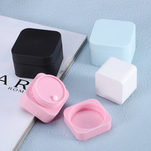 Tùy chỉnh in lụa PP Matt màu hồng màu xanh đen trắng nhựa mỹ phẩm Kem Jar - Product Image 1