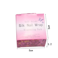 Vente en gros 3*100cm Couleur blanche Facile à appliquer Extension de l'ongle Réparation Auto-adhésif Outil Manucure Protection des ongles Enveloppement d'ongles en soie