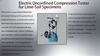 Appareil de compression non contraint motorisé 50KN pour machine d'essai, équipement de test de compression des sols