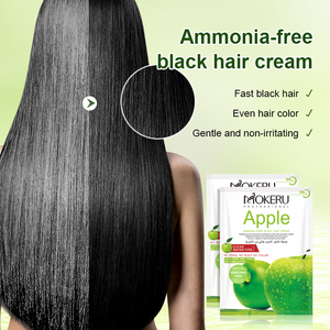 MOKERU Tinta per <span class=keywords><strong>Capelli</strong></span> Nera alle Erbe <span class=keywords><strong>Senza</strong></span> <span class=keywords><strong>Ammoniaca</strong></span>, Crema <span class=keywords><strong>Colorante</strong></span> Semi-Permanente per una Copertura Delicata dei <span class=keywords><strong>Capelli</strong></span> Grigi - Product Image 4
