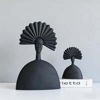 Figurine de chef Art Déco en résine, artisanat, motif scénique, forme irrégulière, décoration d'intérieur, article de luxe pour anniversaire