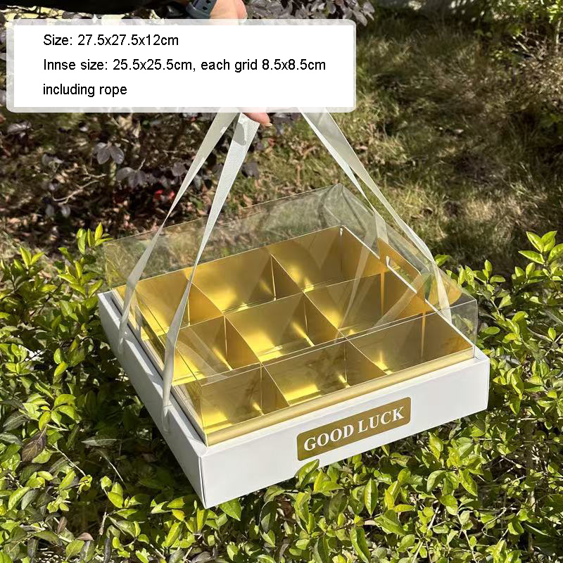 gold + white/ 9 compartment/ (MOQ 50 pcs)