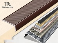 Profilé d'angle antidérapant en alliage d'aluminium moderne pour escalier, bordure de marche, protection d'angle de carrelage à angle droit pour escalier d'hôpital