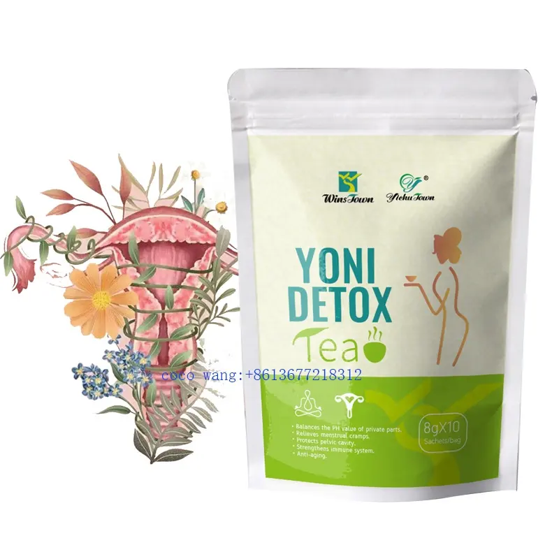 Winstown Yoni detoks çayı özel etiket çin organik bitkisel rahim çay kadın fibroid gübrelik hormonal çay