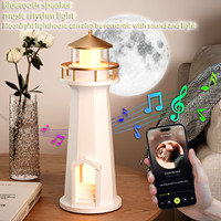 Projecteur moderne rechargeable de lampe de lune de LED avec le contrôle APP, lampe de table de veilleuse de charge sans fil pour la chambre à coucher et la décoration intérieure