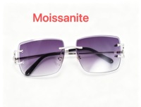 Lunettes de soleil personnalisées en or massif VVS Moissanite, serties de pierres, de luxe, très tendance, par Shining Jewelry