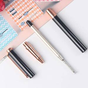 Stylo Roller Élégant et Fin en Métal, Cadeau Souvenir, Logo Personnalisé, Or Rose - Product Image 5