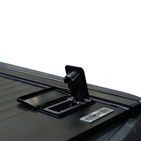Couverture de benne enroulable en aluminium SEMISE à double verrouillage, rétractable manuellement, étanche, pour Ford Ranger Multi-Pickup No