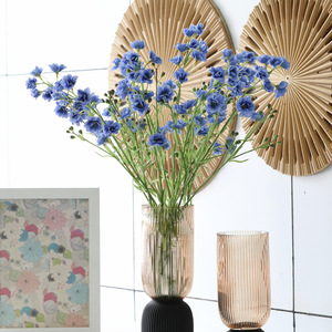 Delphinium Viola Real Touch di Alta Qualità, Fiore Artificiale Realistico a Forma di Piccola Rondine per Decorazioni Casa e Matrimonio - Product Image 1