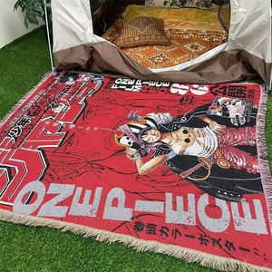 Nhanh chóng tùy chỉnh phim hoạt hình phim hoạt hình tấm thảm Jacquard tấm thảm dệt chăn Cắm Trại Dã ngoại chăn - Product Image 5